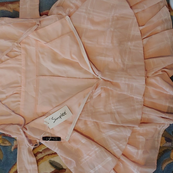 Simplee Blush Tiered Romper - Picture 8 of 8